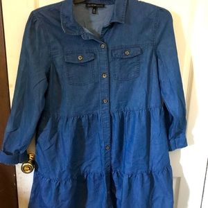 Denim Button Down Dress